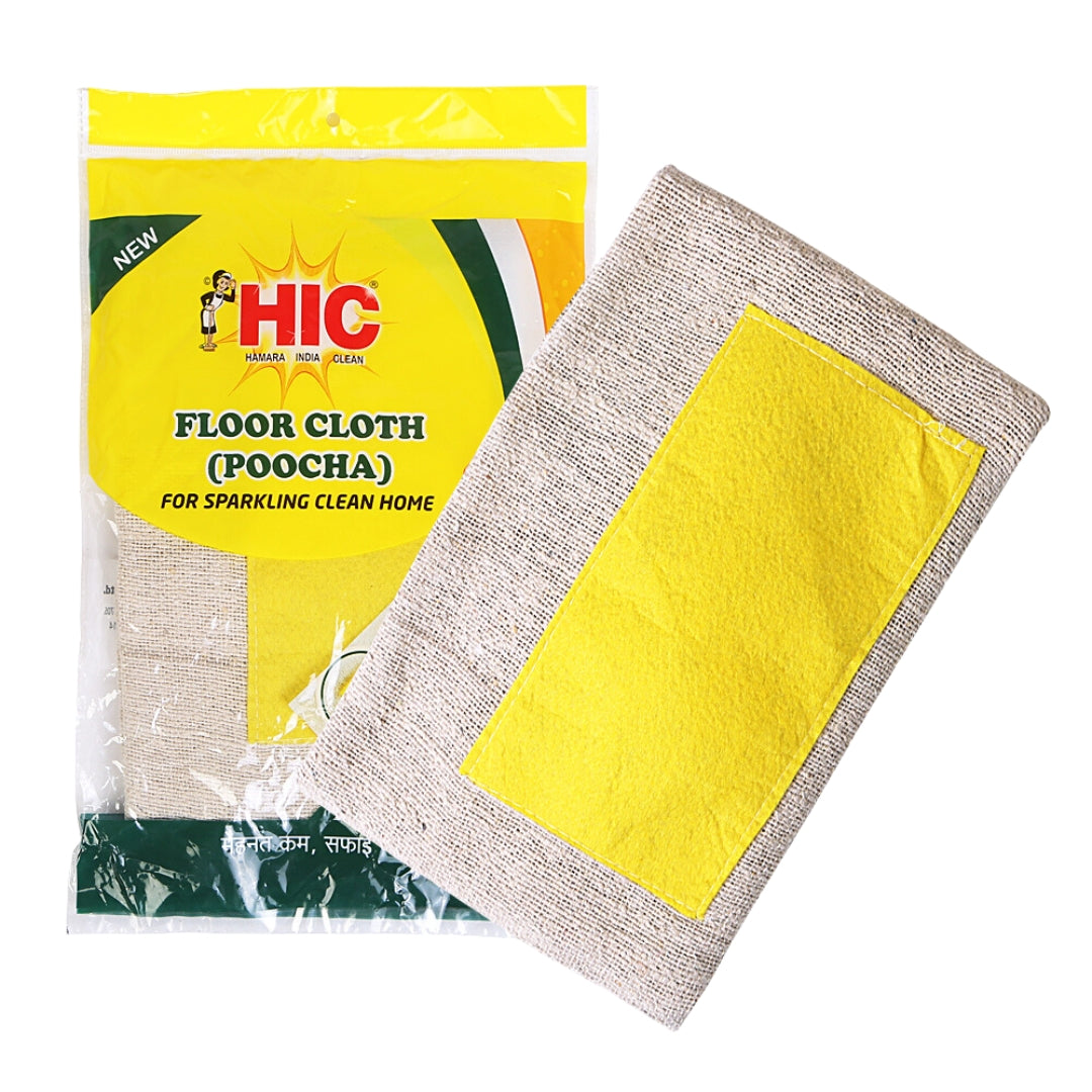 HIC Scrub pad with Handle + Stainless Still Scrubber 6 pcs + Floor Cloth Pochha + Sponge Wipe 3 Pcs Kitchen Set Combo Set