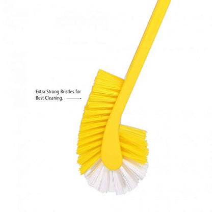 HIC Double Hockey Shape Toilet Cleaner Brush