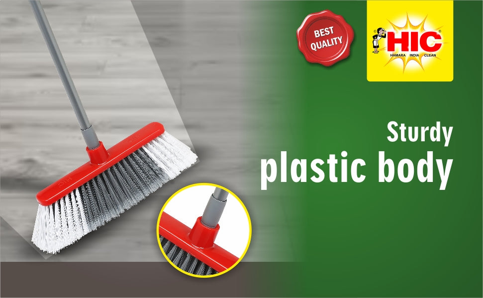 HIC Cleaning Floor Broom/Brush with Extendable Handle