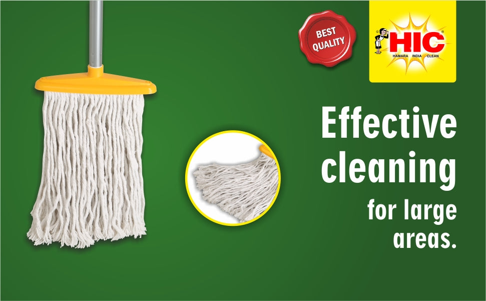 HIC Clean All Clip N Fit Cotton Floor Cleaning Mop