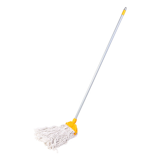 HIC Heavy Duty Clip -N-fit Cotton Floor Mop with Long and Sturdy Rust Proof Handle