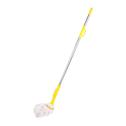 HIC Twist Cotton Mop with 100% Pure Cotton to Cover Large Cleaning Area at Home ,Office with Long and Sturdy Rust Proof Aluminium Handle