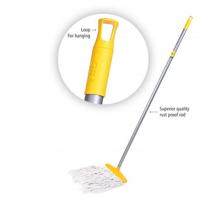 HIC Clean All Clip N Fit Cotton Floor Cleaning Mop