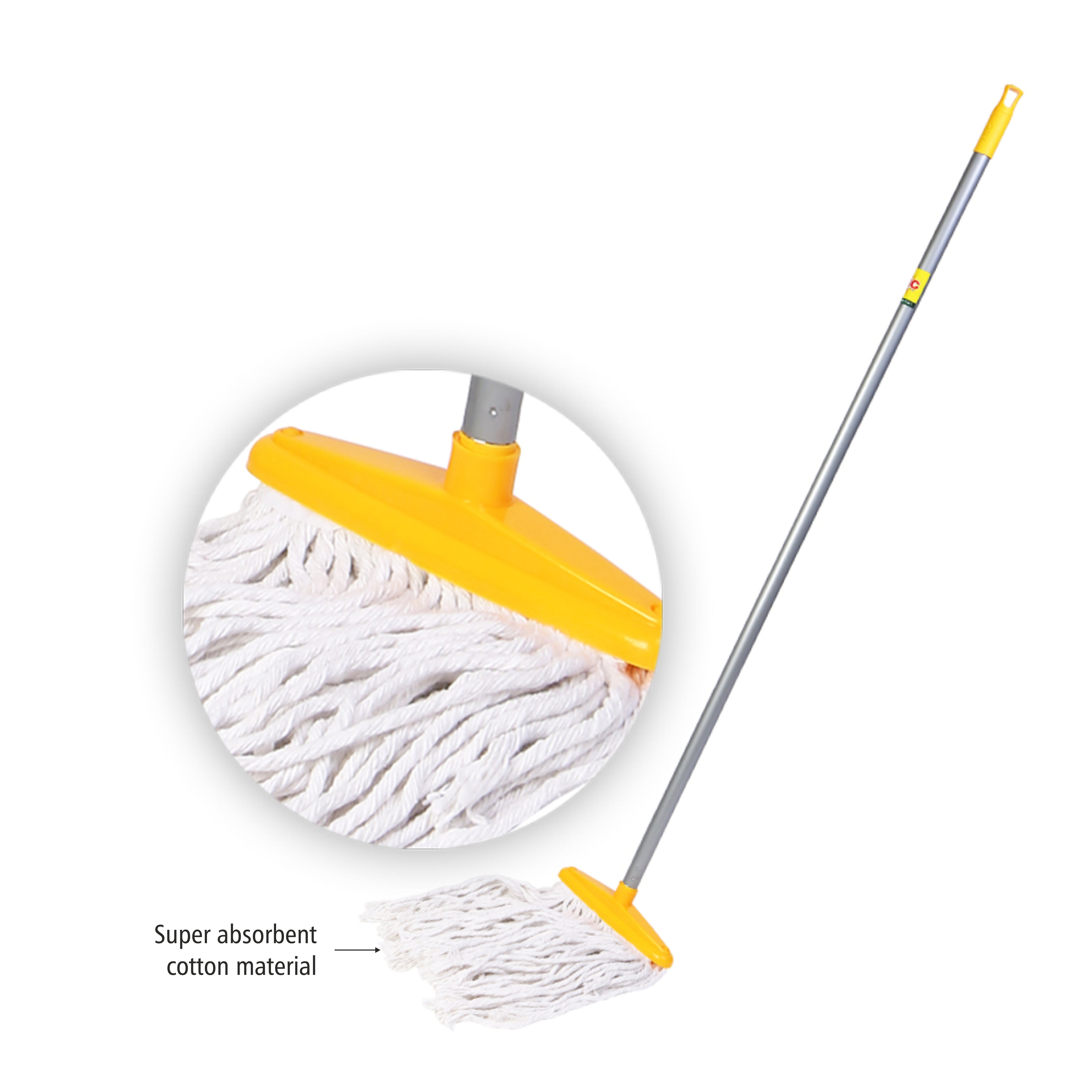 HIC Clean All Clip N Fit Cotton Floor Cleaning Mop