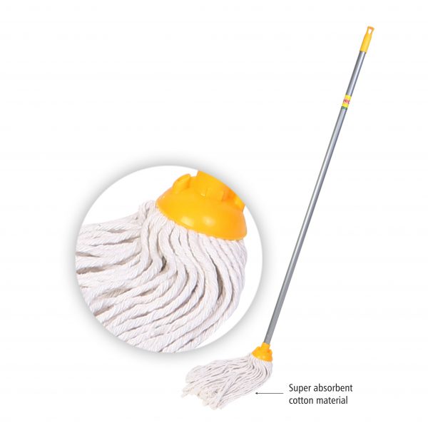 HIC Deck Floor Cotton Mop With Long Handle