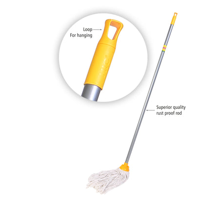 HIC Deck Floor Cotton Mop With Long Handle