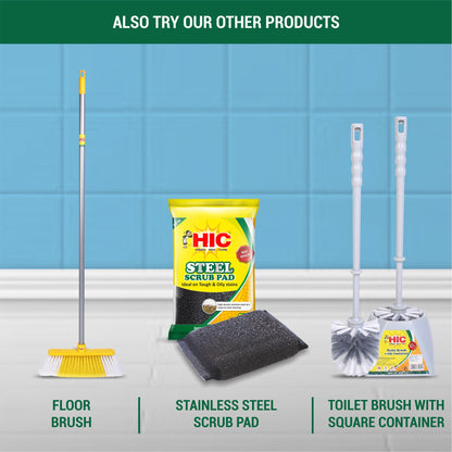 HIC Microfiber Elegant 360° Spin Cleaning Mop With Stainless Steel Rod Colour Yellow