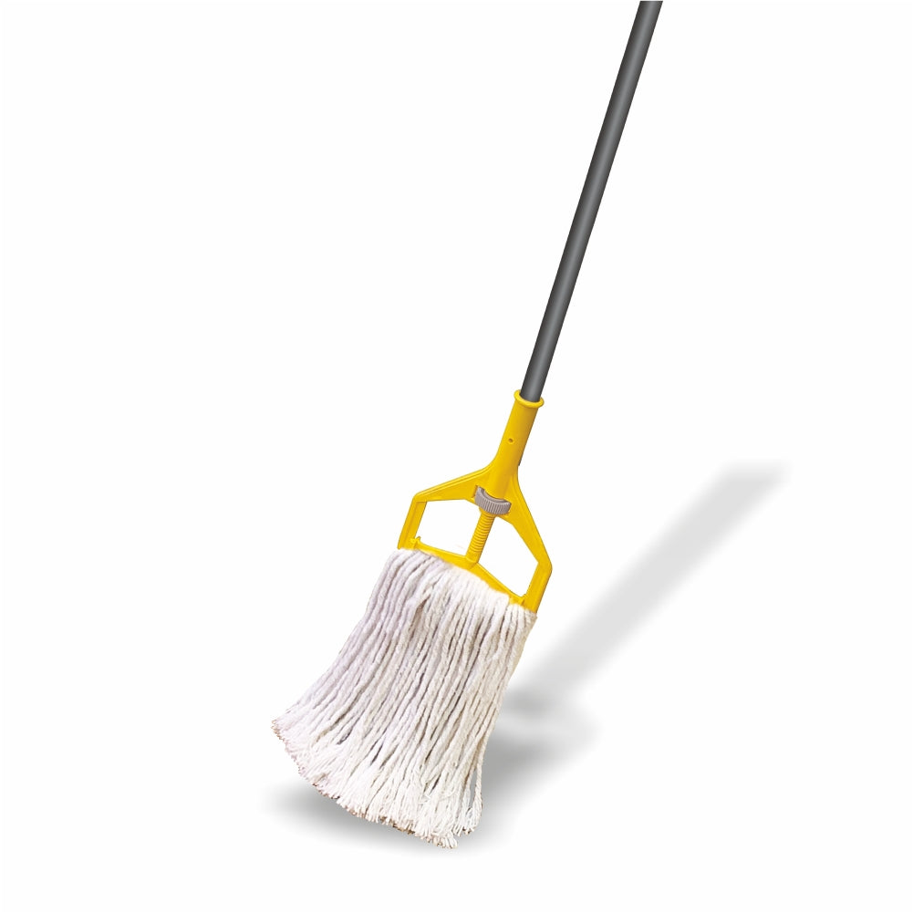 Screw-N-fit refillable Cotton Mop to cover large cleaning area at home , office with long and sturdy handle